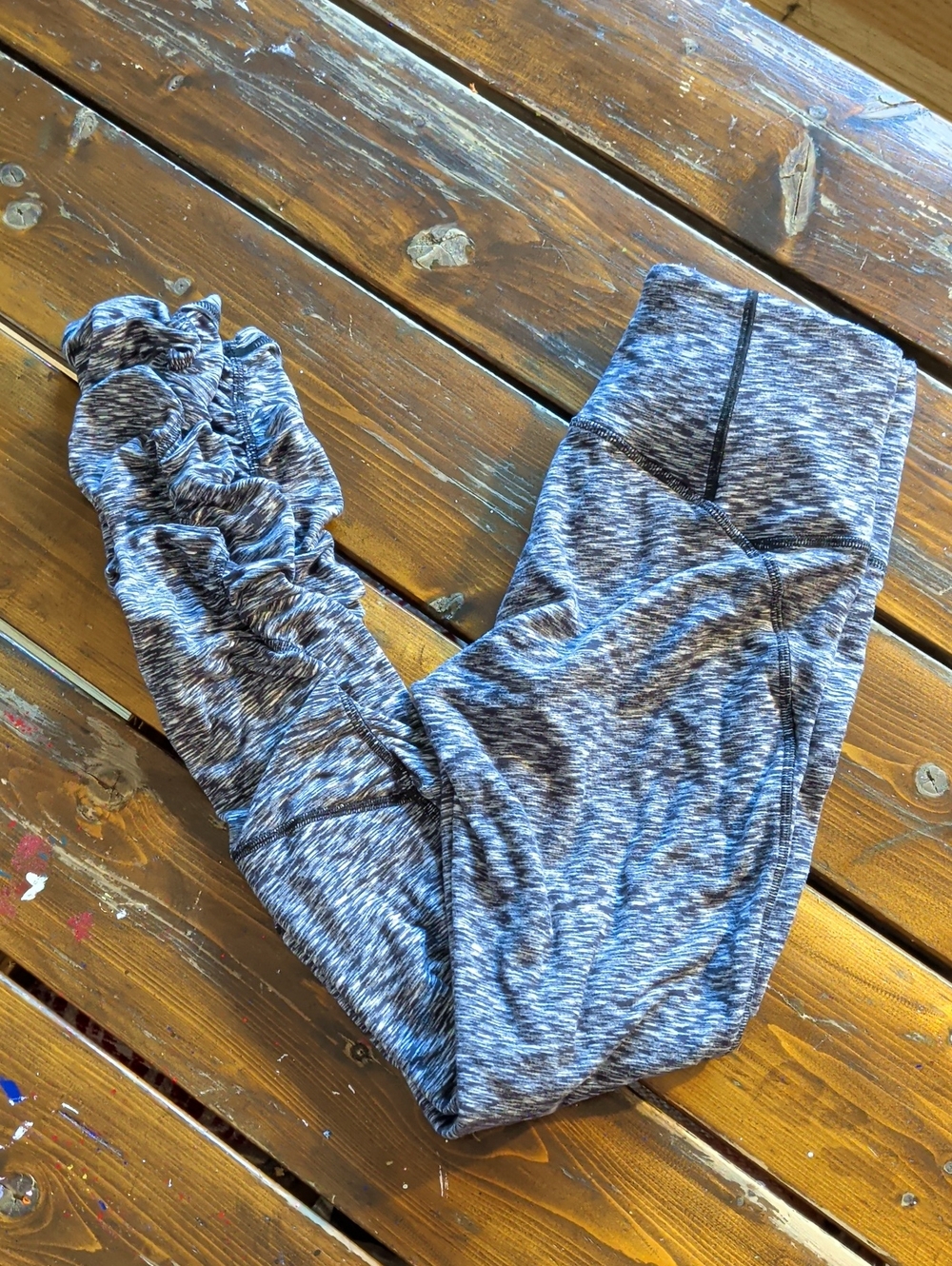 Lululemon Heather Gray Active Slouchy Leggings